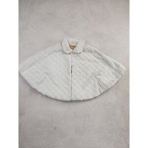 Genuine Kids Oshkosh 3T Faux Fur Cape Shaw White